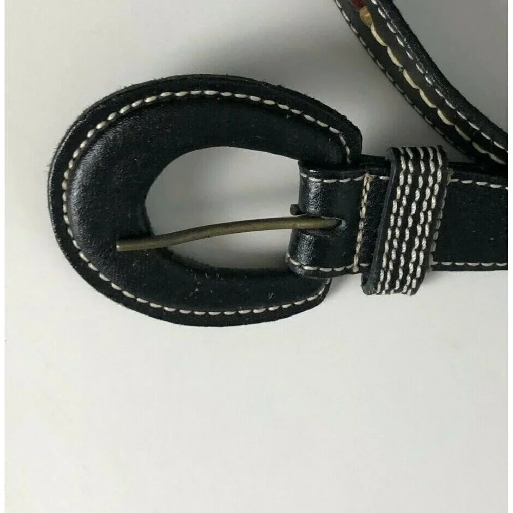 NEW Western Festival Coastal Cowgirl Leather Beaded Belt